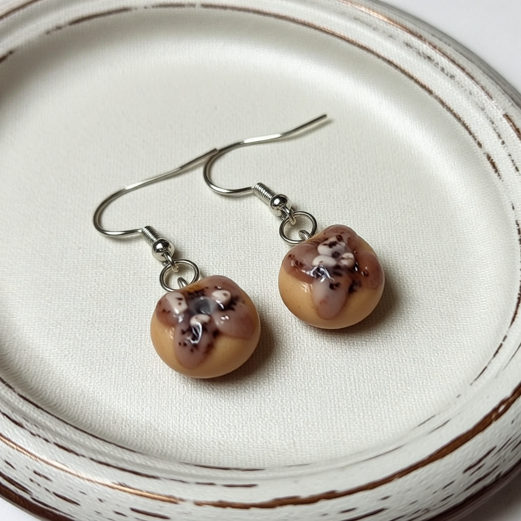 Novelty Miniature Food Earrings - Biscuits, Pancakes, Muffins, Hotdogs, donuts, lemons
