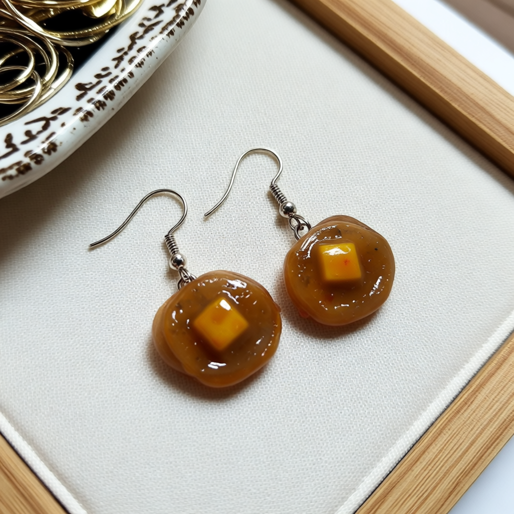 Novelty Miniature Food Earrings - Biscuits, Pancakes, Muffins, Hotdogs, donuts, lemons