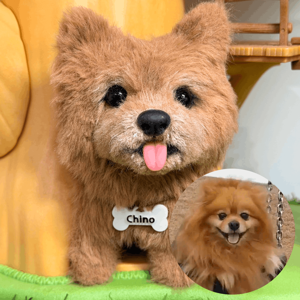 Custom Dog Replica from Photo, Poseable Art Doll, Pet Memorial Keepsake - Handmade Soft Sculpture, Personalised Plushie Ornament