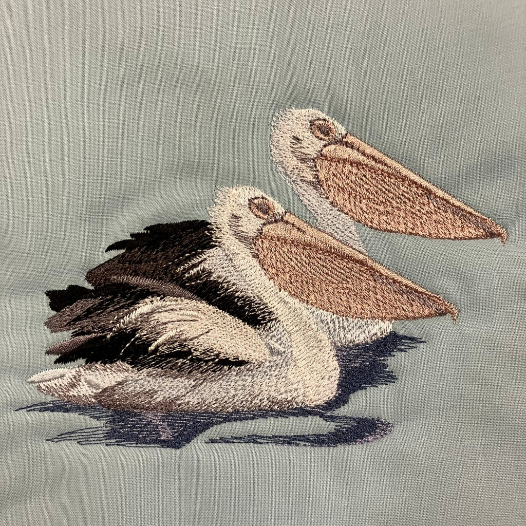 handmade Australian native quilted - pelican