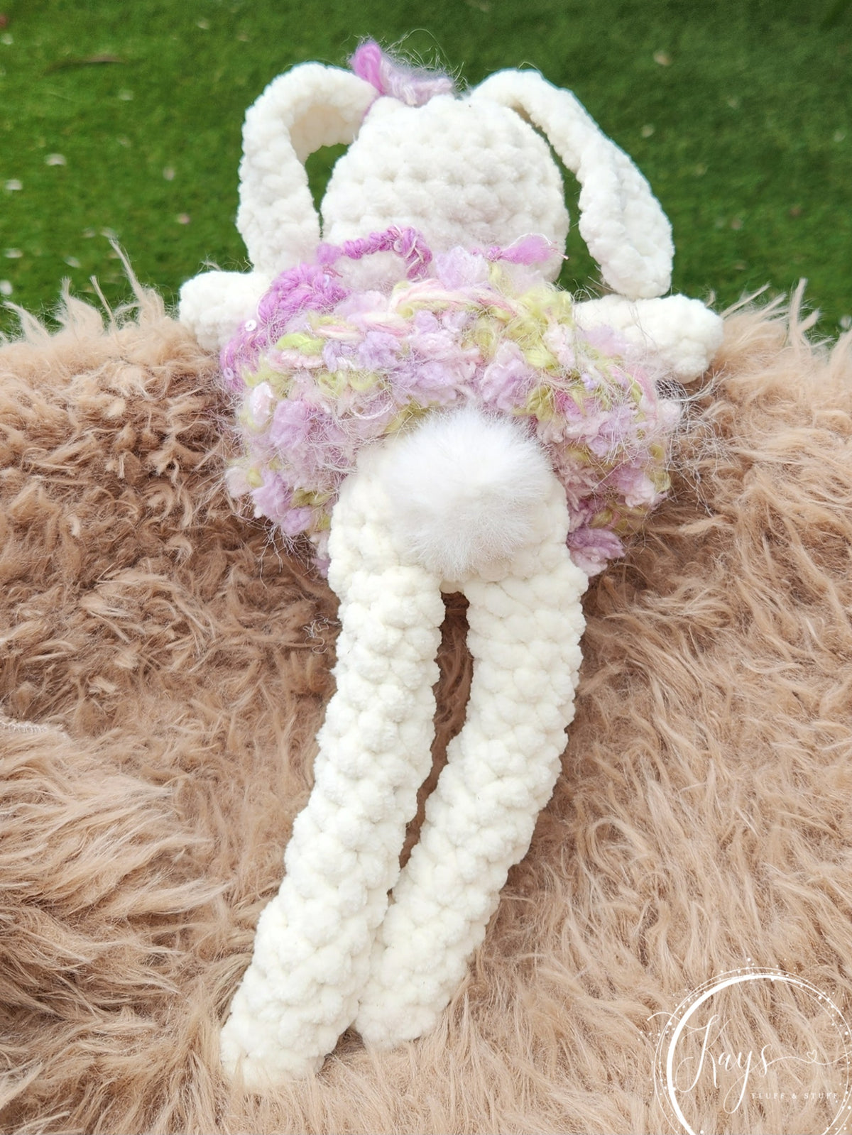 Handmade Plush Bunny with Removable Clothes
