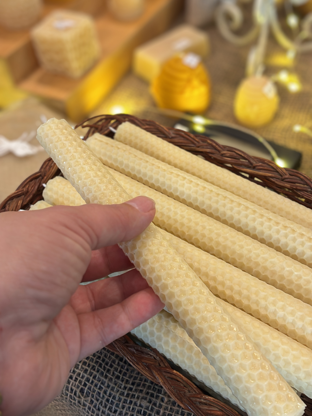 Hand Rolled Beeswax Candles