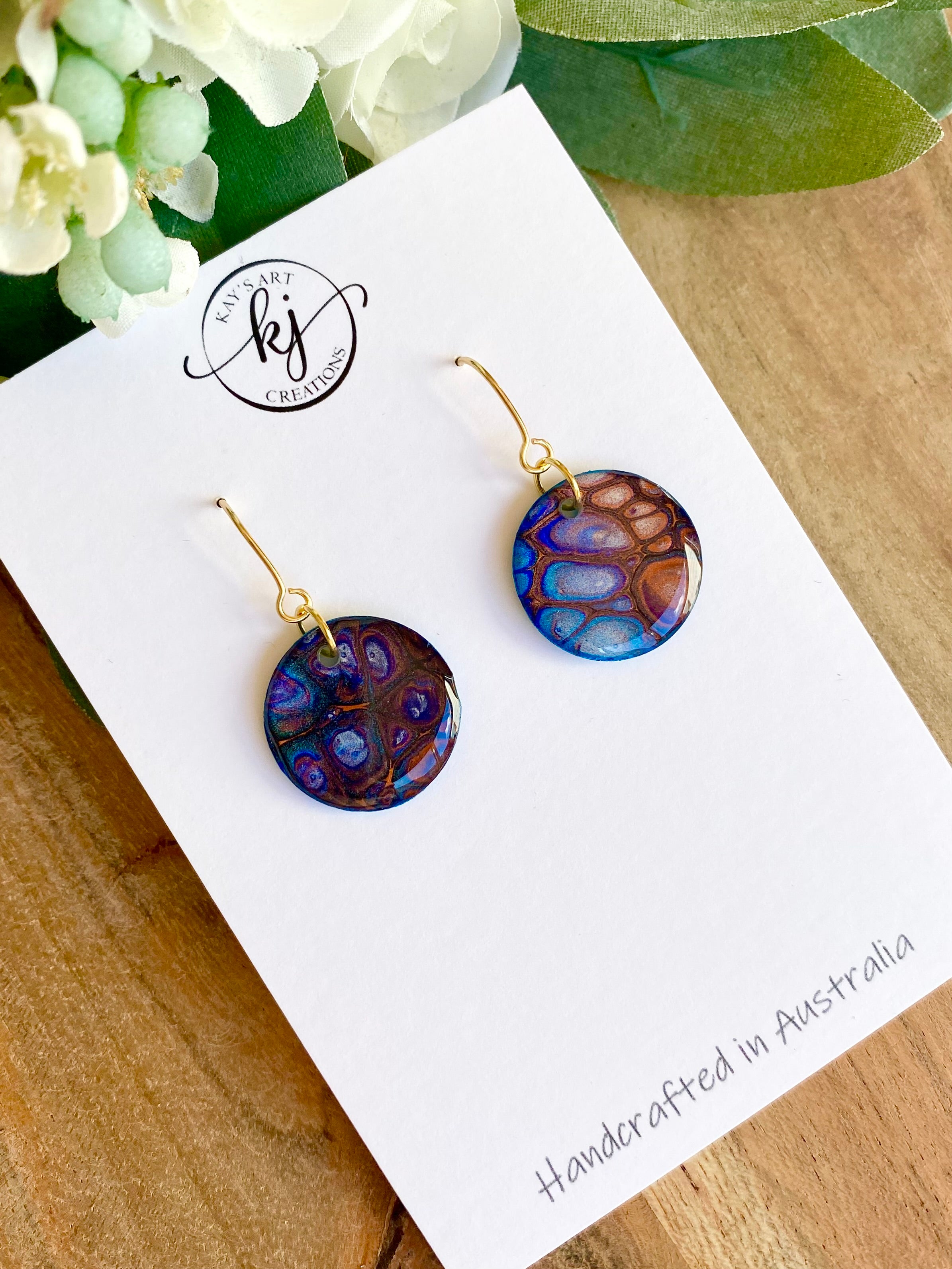 Wearable Art Unique Dangle Earrings