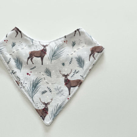 Reindeer bandana bib