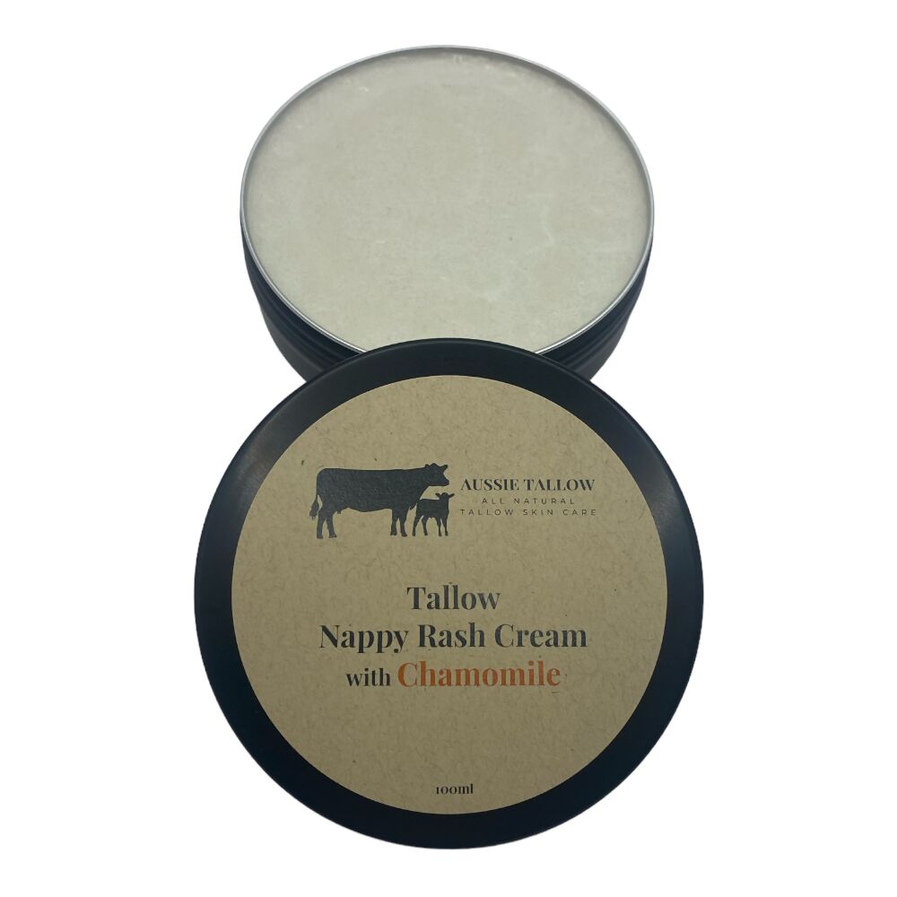 Natural TALLOW Nappy Rash Cream 100ml CHAMOMILE