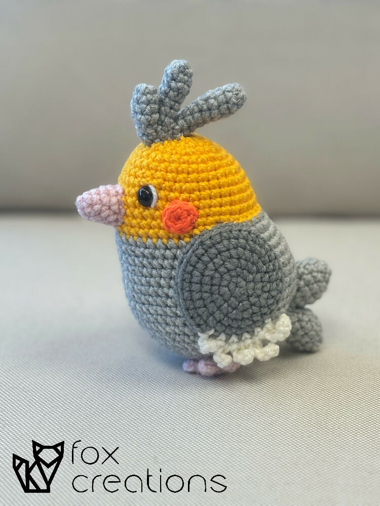 Cockatiel Bird Crochet Plushie