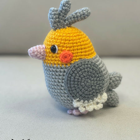 Cockatiel Bird Crochet Plushie