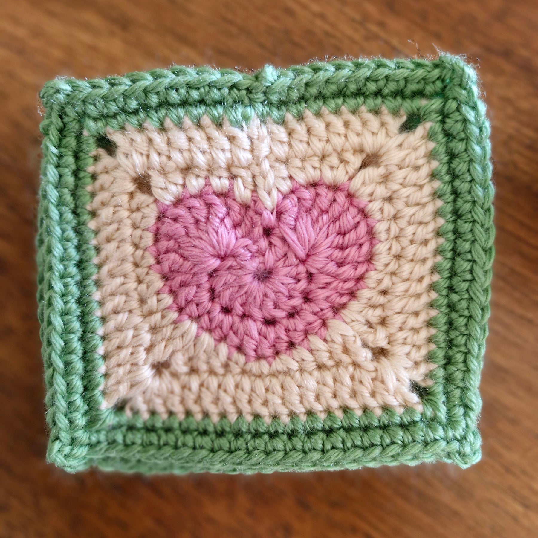 Handmade Crochet Heart Coasters