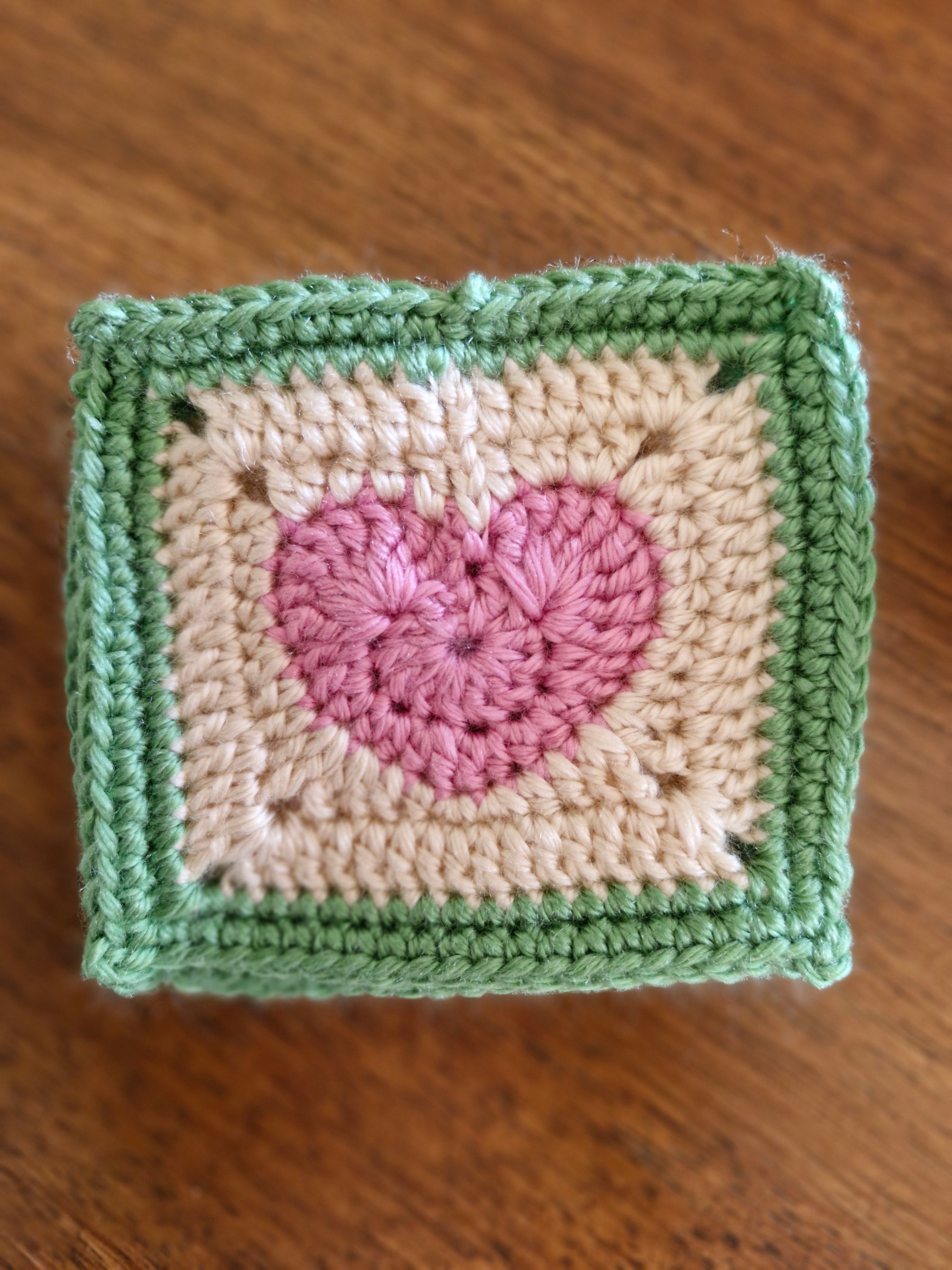 Handmade Crochet Heart Coasters