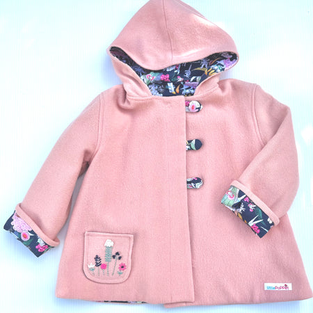 May Gibbs Lined Upcycled Blanket Swing Jacket