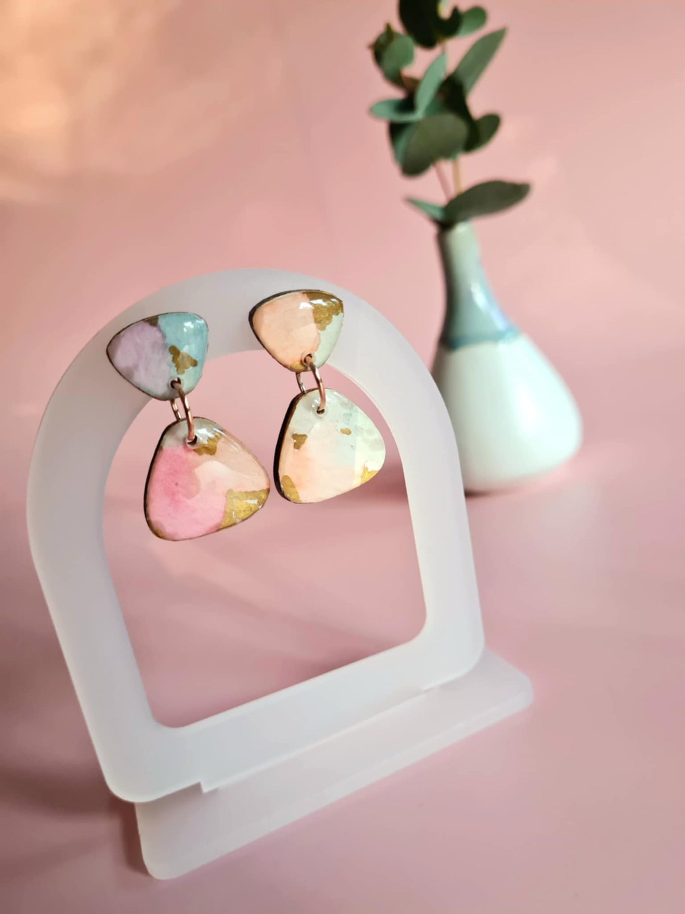 The Fiesta Collection | Resin art earrings | Part 1 | Large dangles