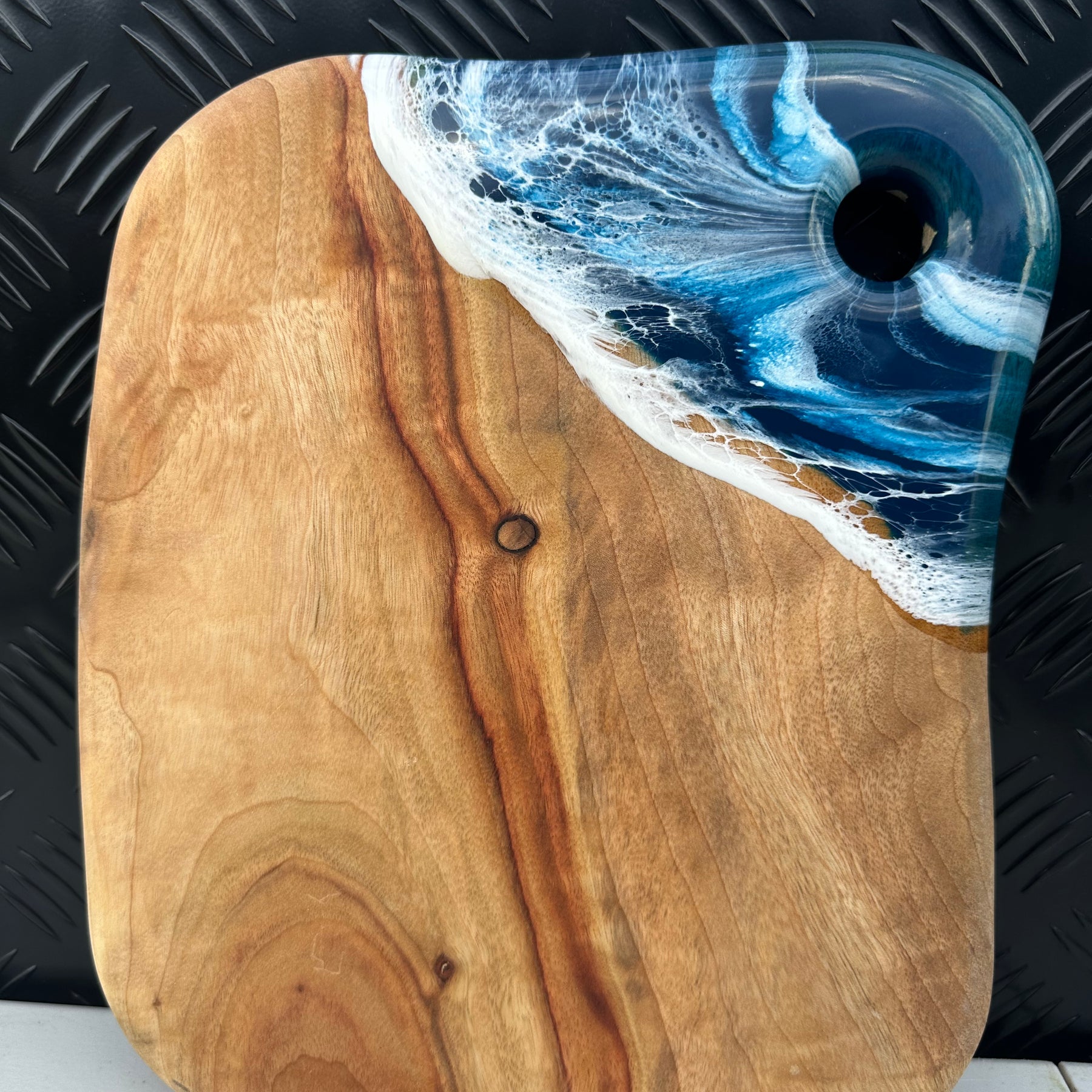 Ocean inspired dark blue & white