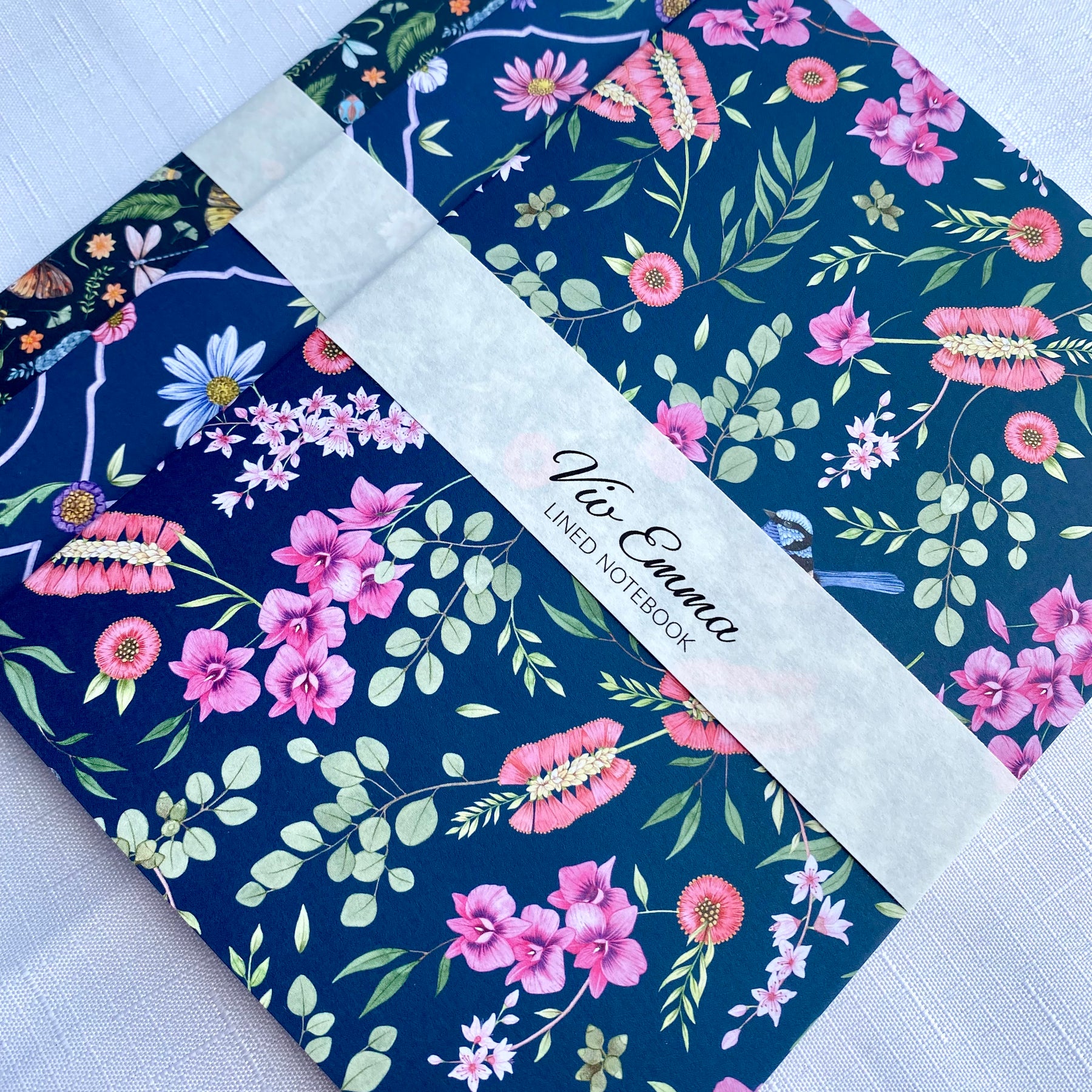 Orchid Garden Recycled A5 Lined Notebook