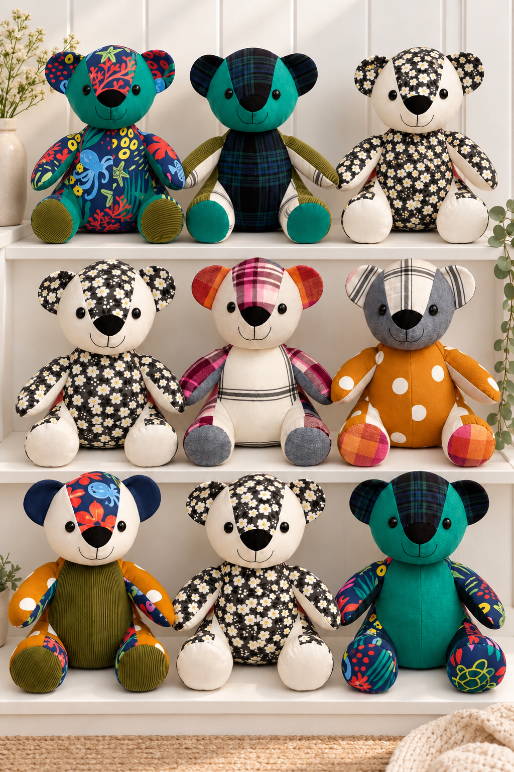 Custom Memory Bear – Made from Your Loved Ones Clothes | Keepsake Teddy Bear | Remberence Teddy Bear