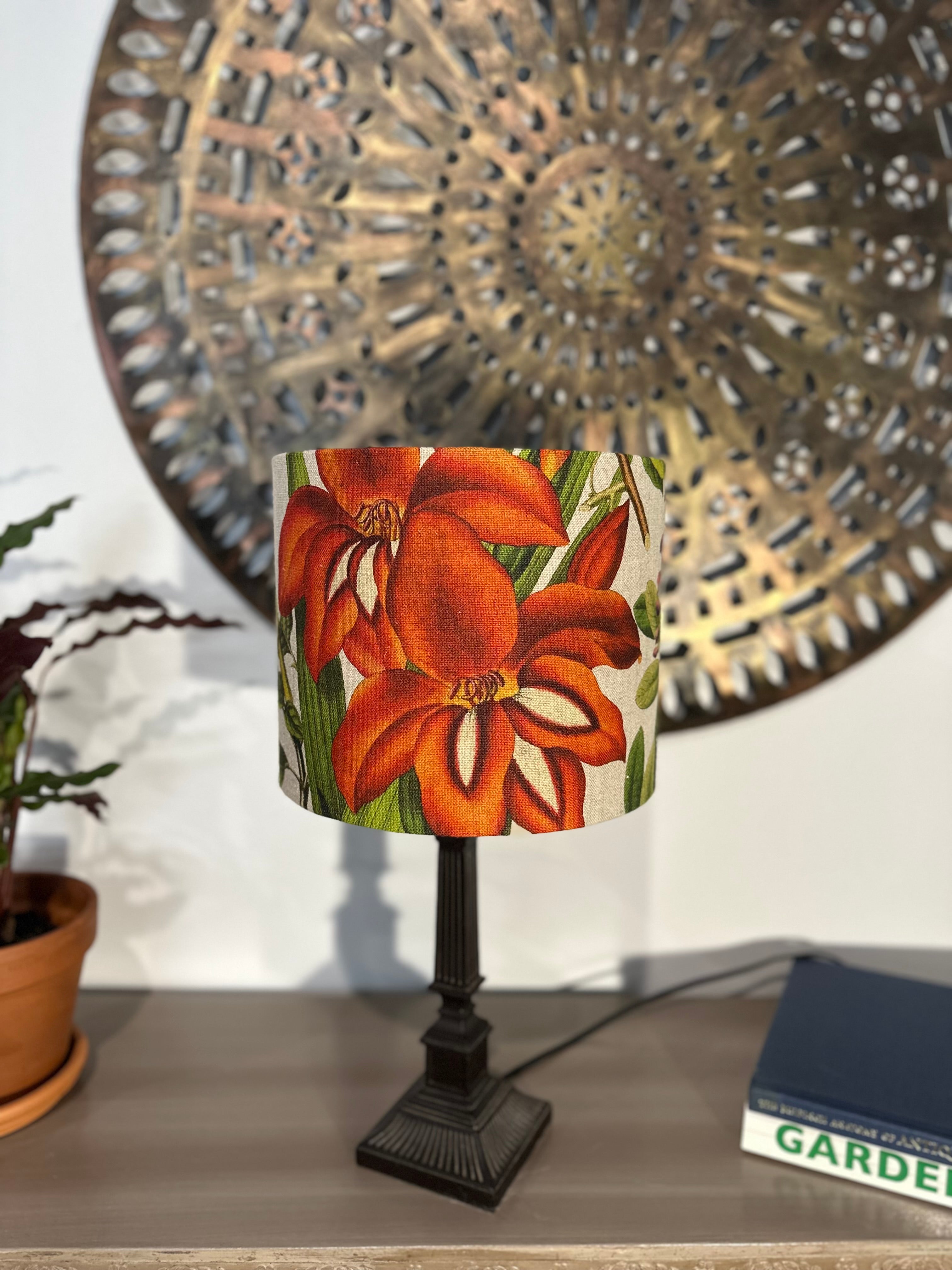 Twinning Botanical drum lampshade