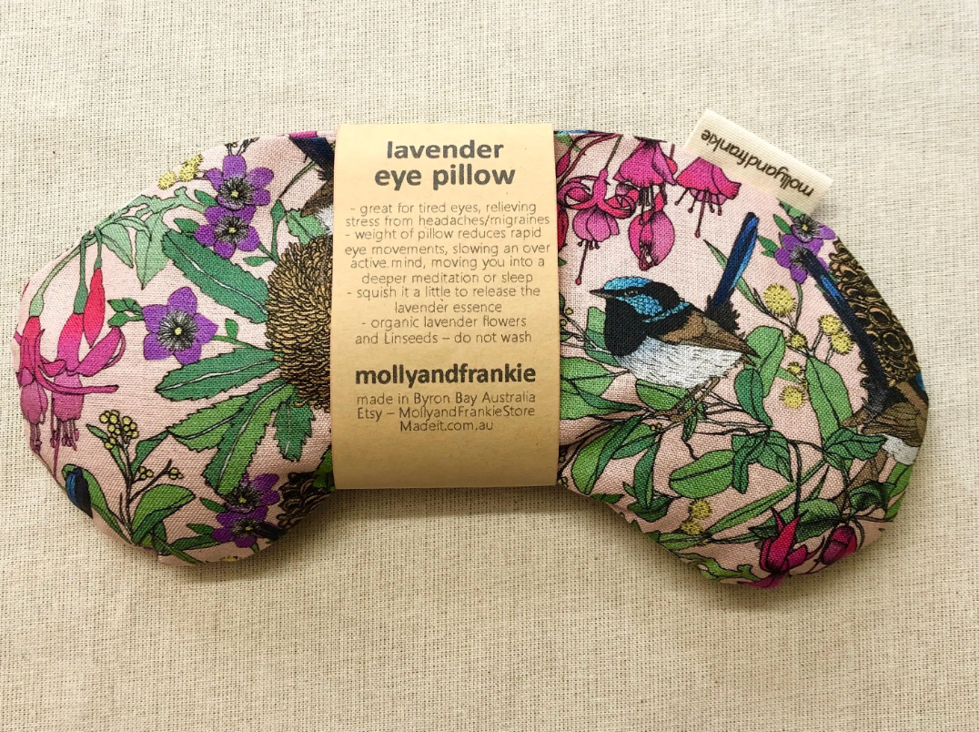 Lavender or Chamomile and Organic Linseed Eye Pillow