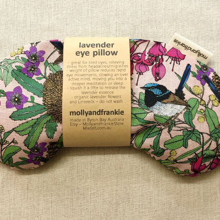 Lavender or Chamomile and Organic Linseed Eye Pillow