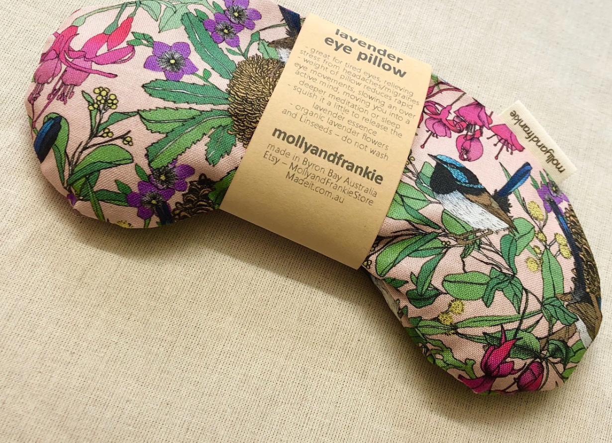 Lavender or Chamomile and Organic Linseed Eye Pillow