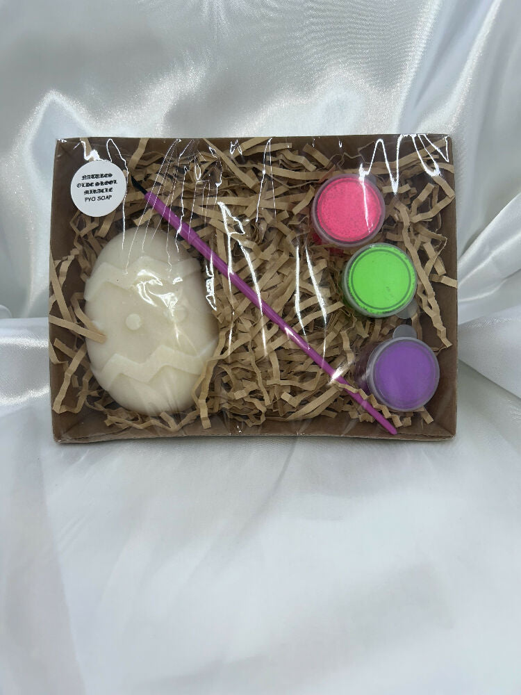 Paint your own Easter soap