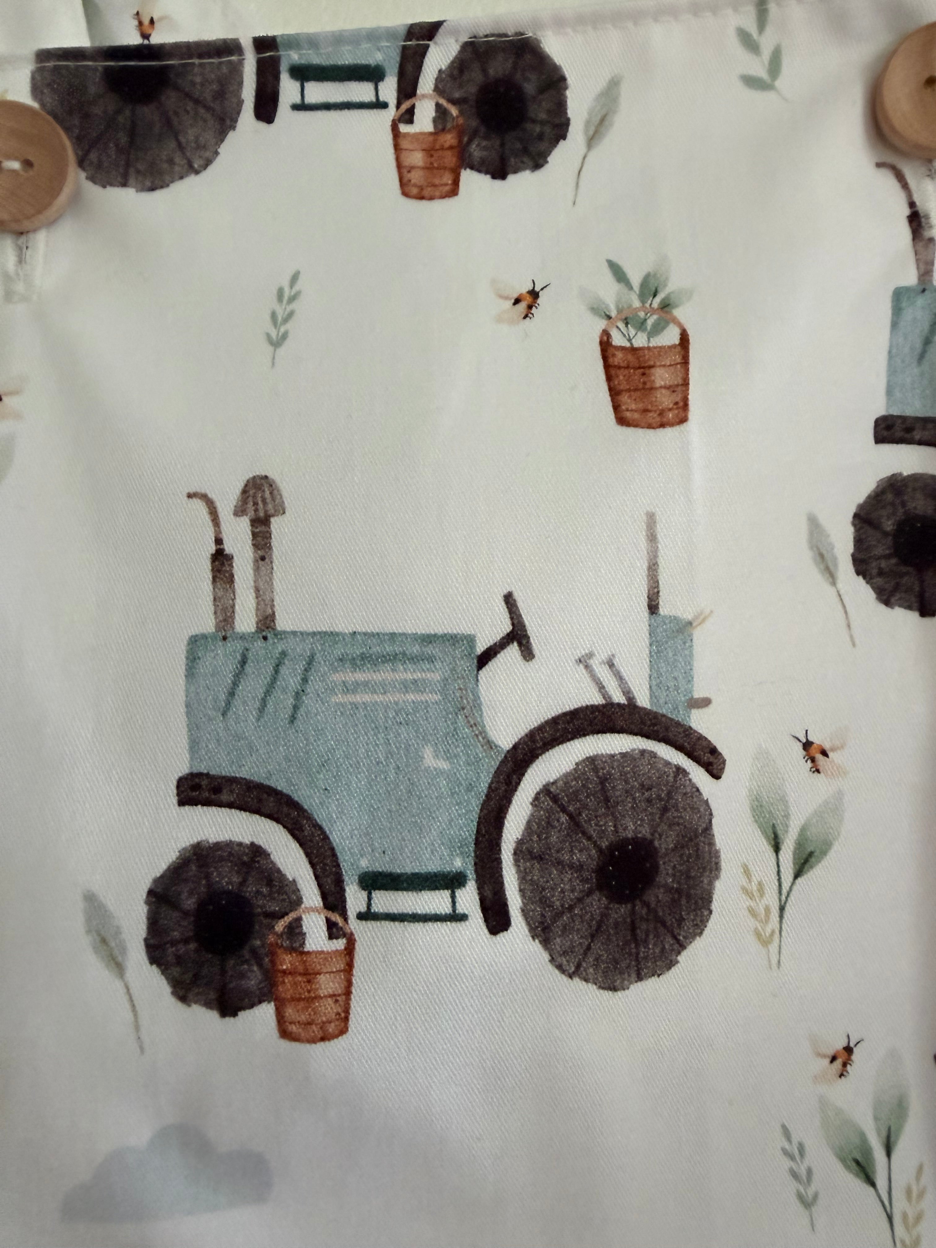 Baby Romper with Tractors