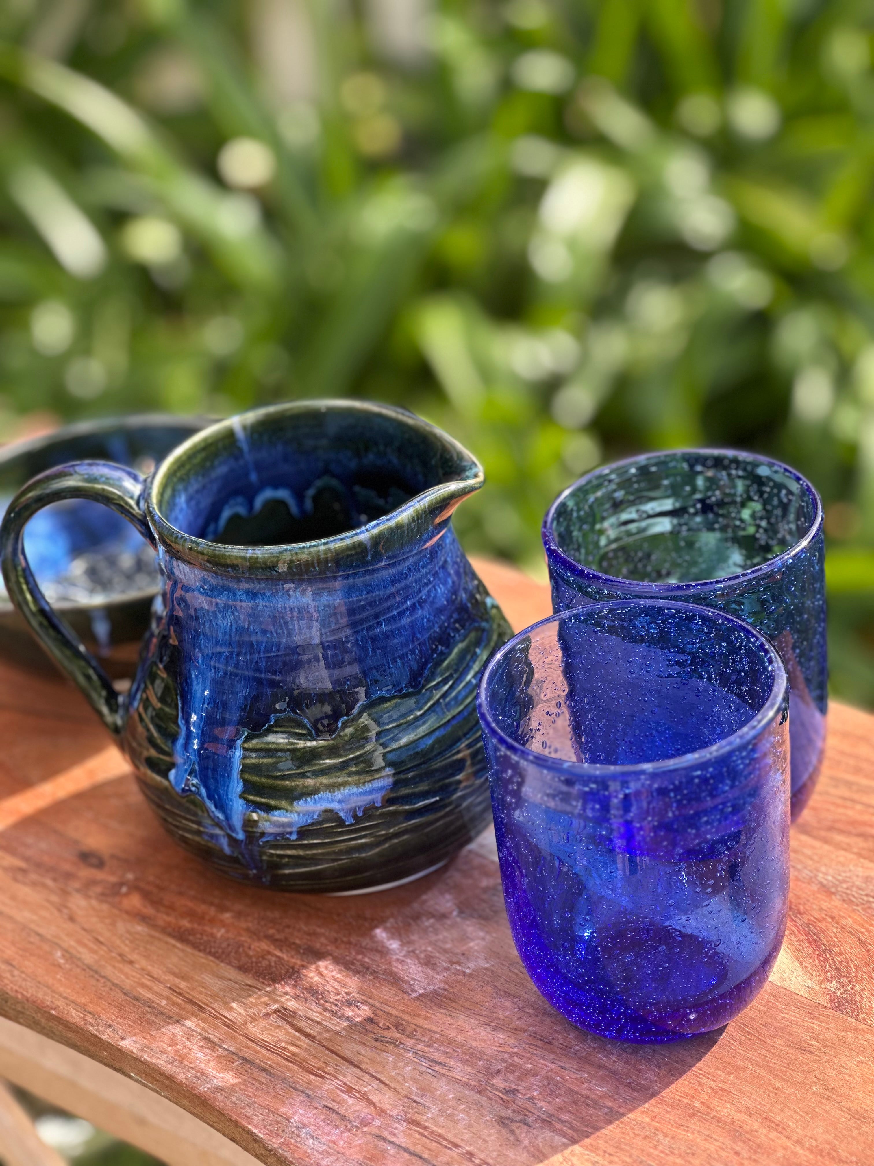 Ocean Eyes Jug - Handmade Ceramic Stoneware Jug