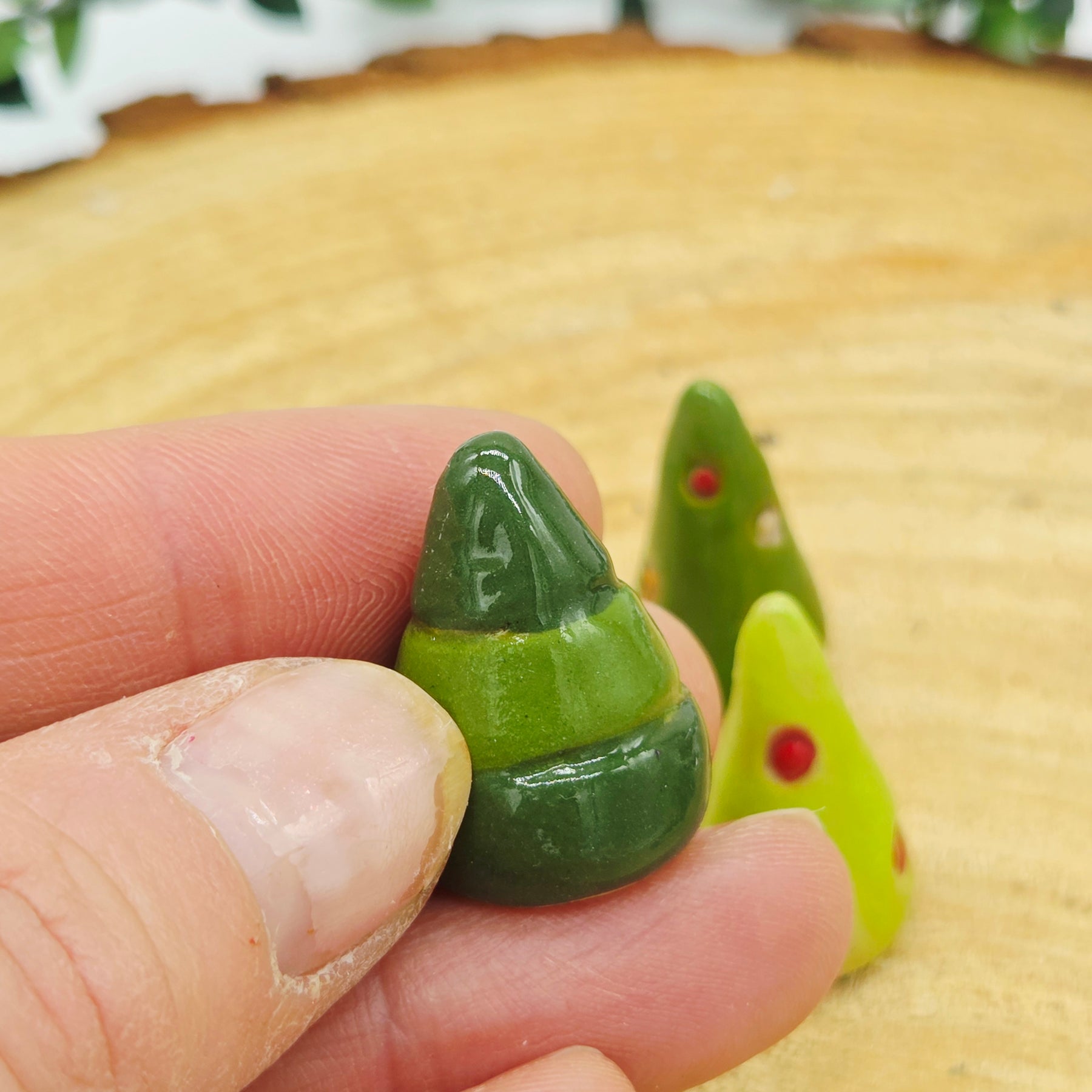 3 x tiny Ceramics - Trio of Trees