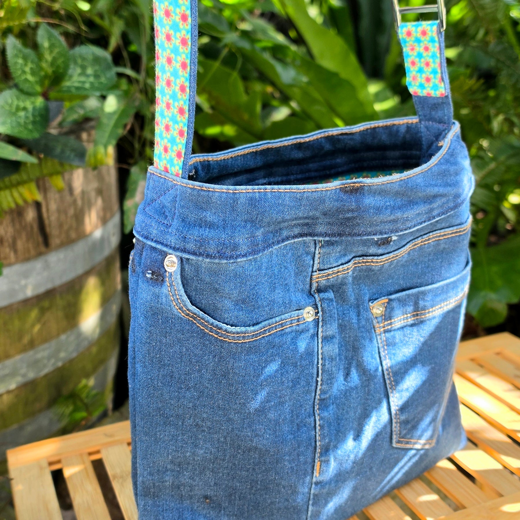Upcycled Jeans Handbag Australia | Vintage Fabric