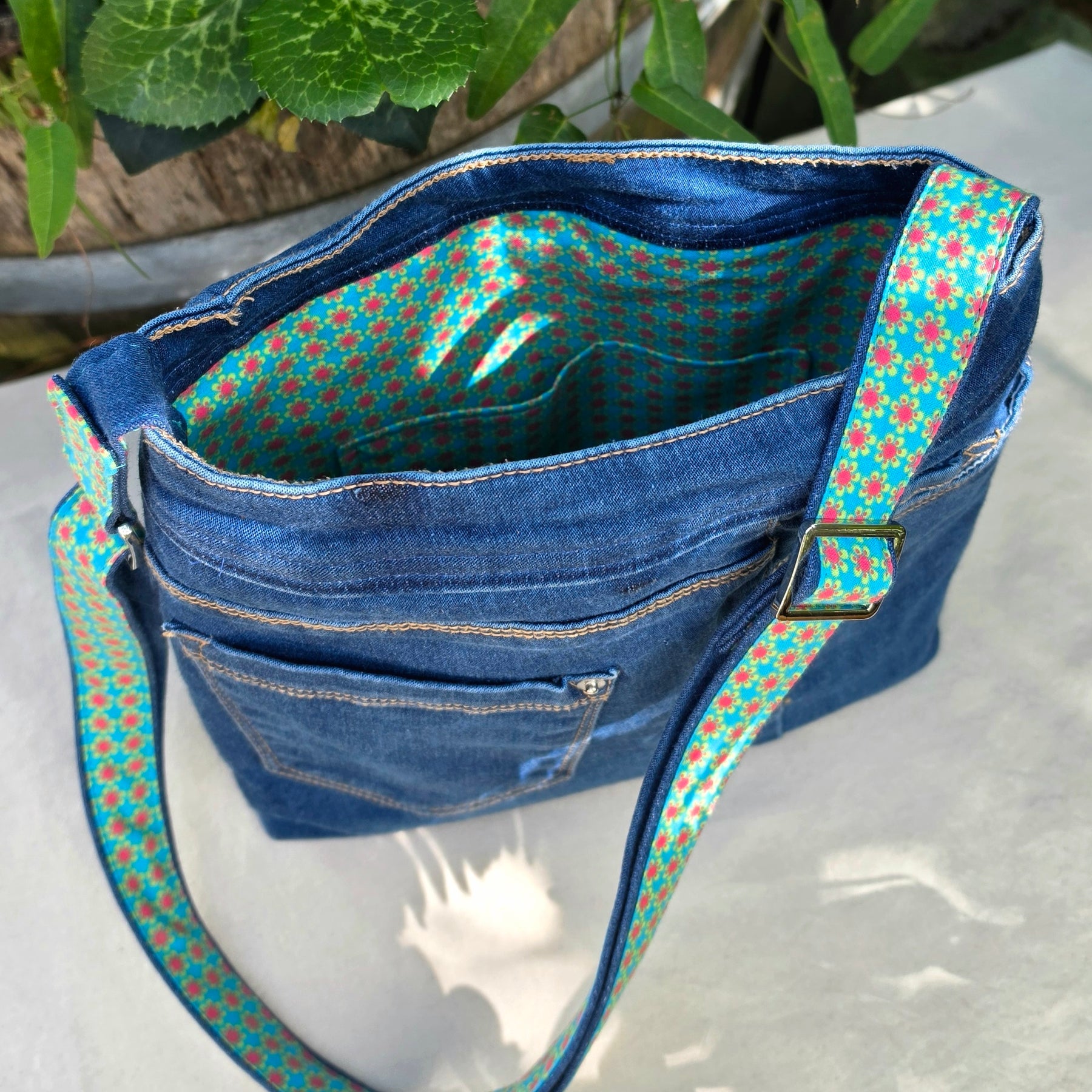 Upcycled Jeans Handbag Australia | Vintage Fabric