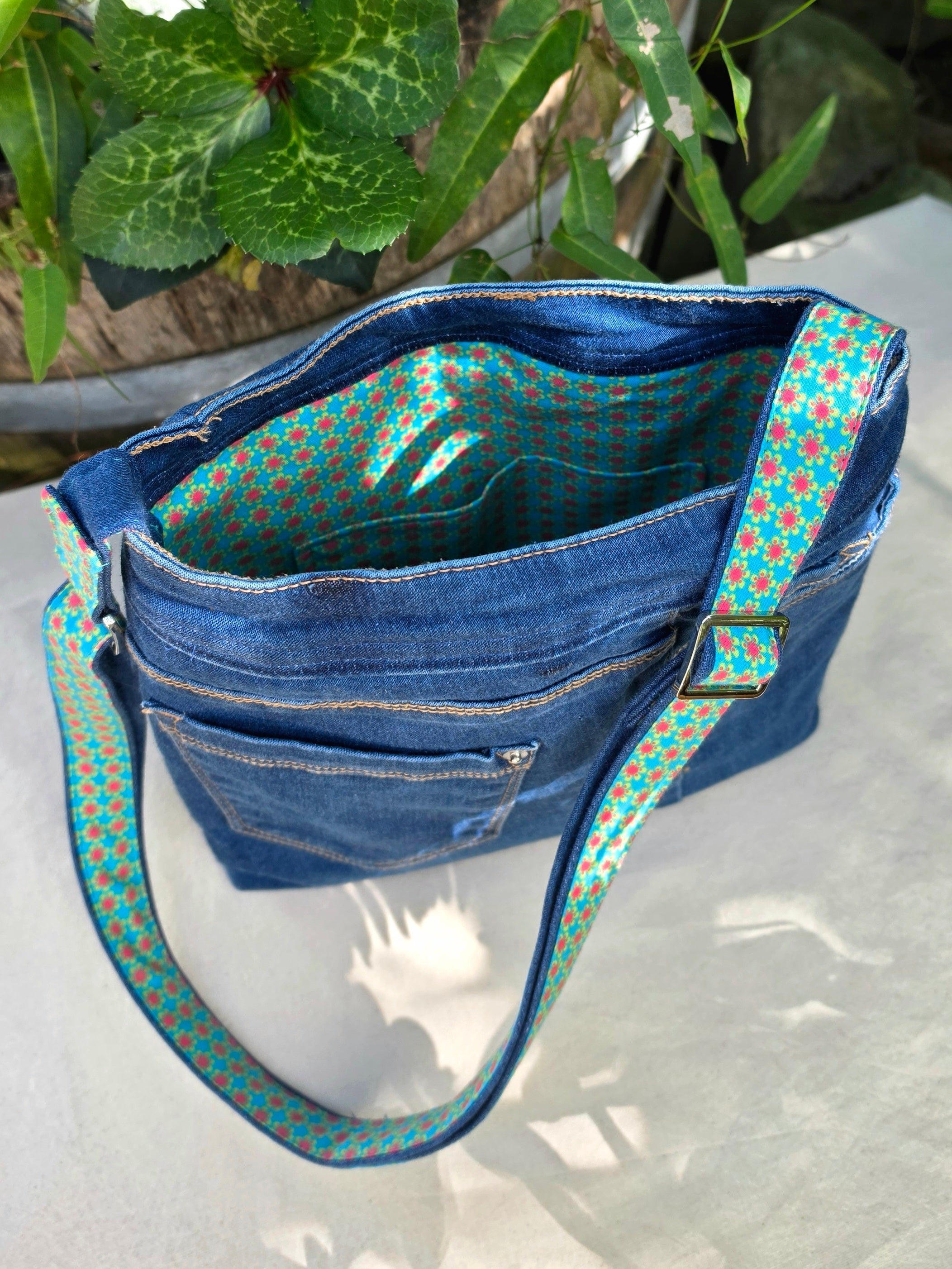 Upcycled Jeans Handbag Australia | Vintage Fabric