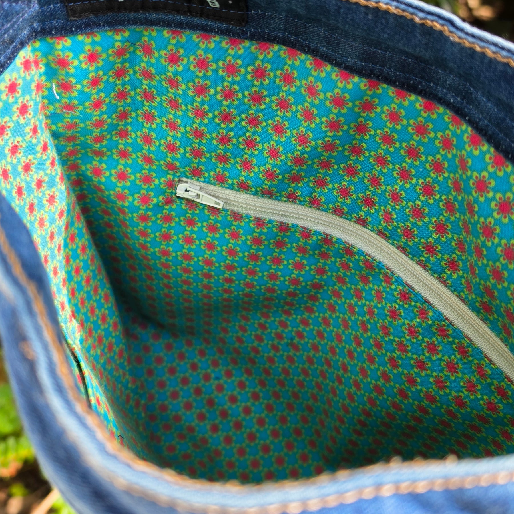 Upcycled Jeans Handbag Australia | Vintage Fabric
