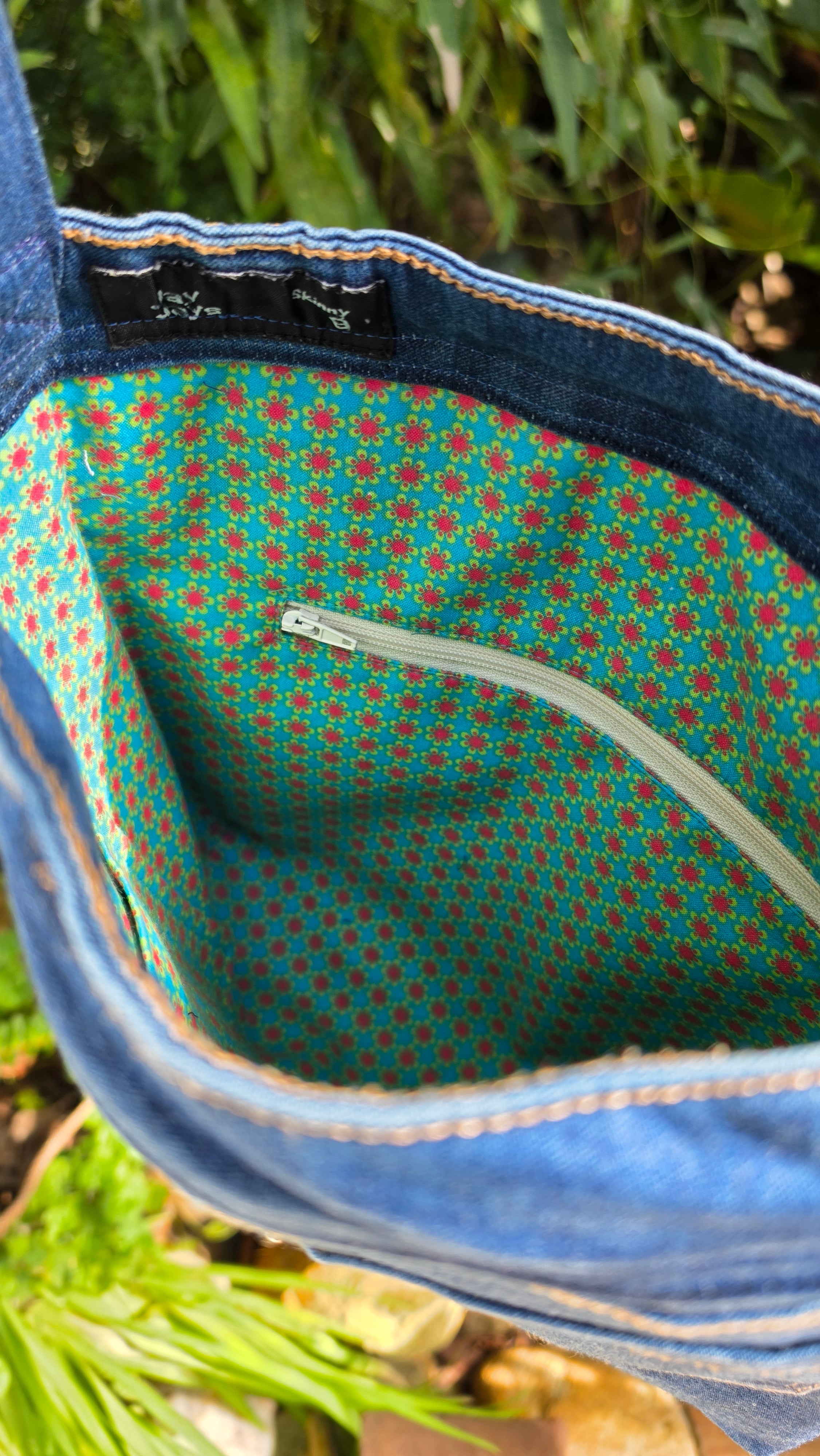 Upcycled Jeans Handbag Australia | Vintage Fabric