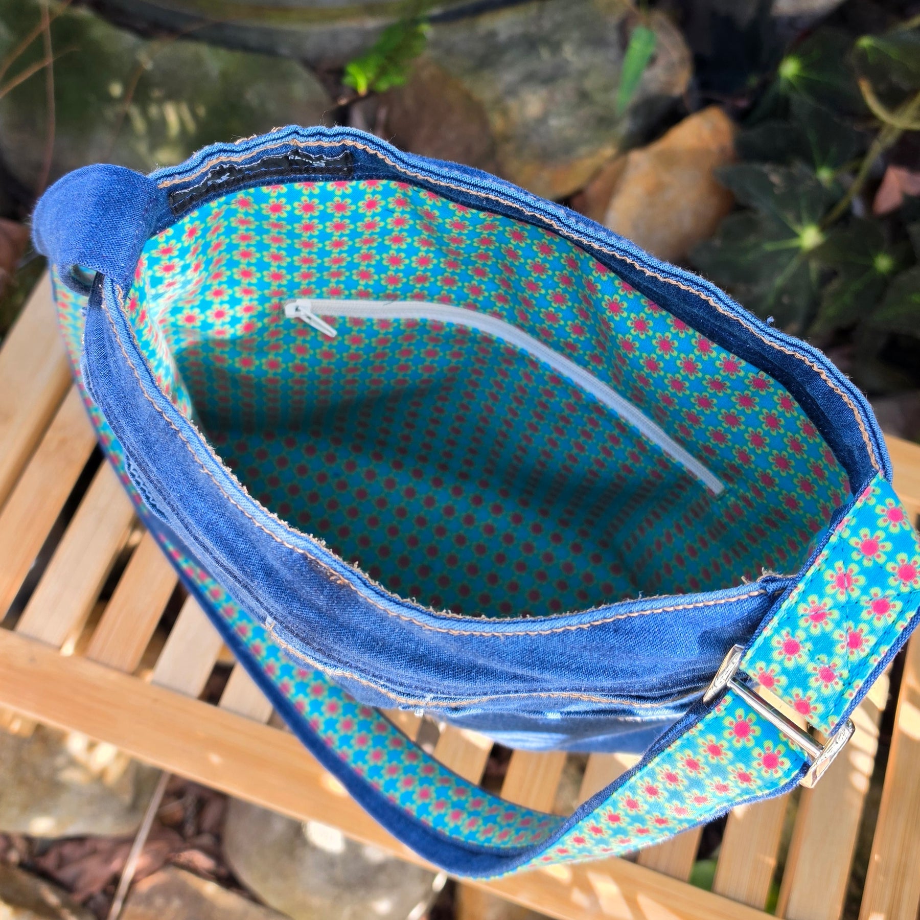 Upcycled Jeans Handbag Australia | Vintage Fabric