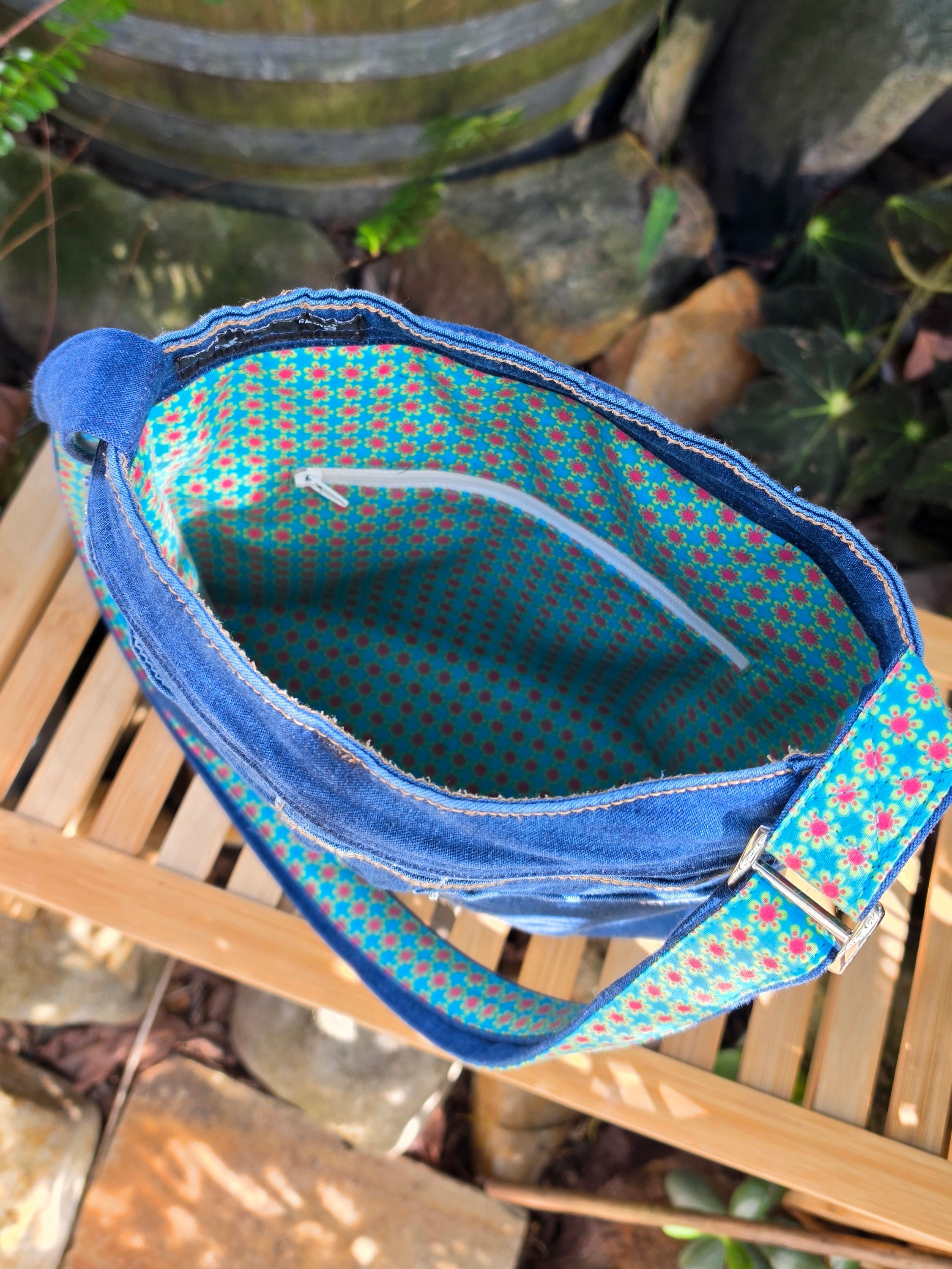 Upcycled Jeans Handbag Australia | Vintage Fabric