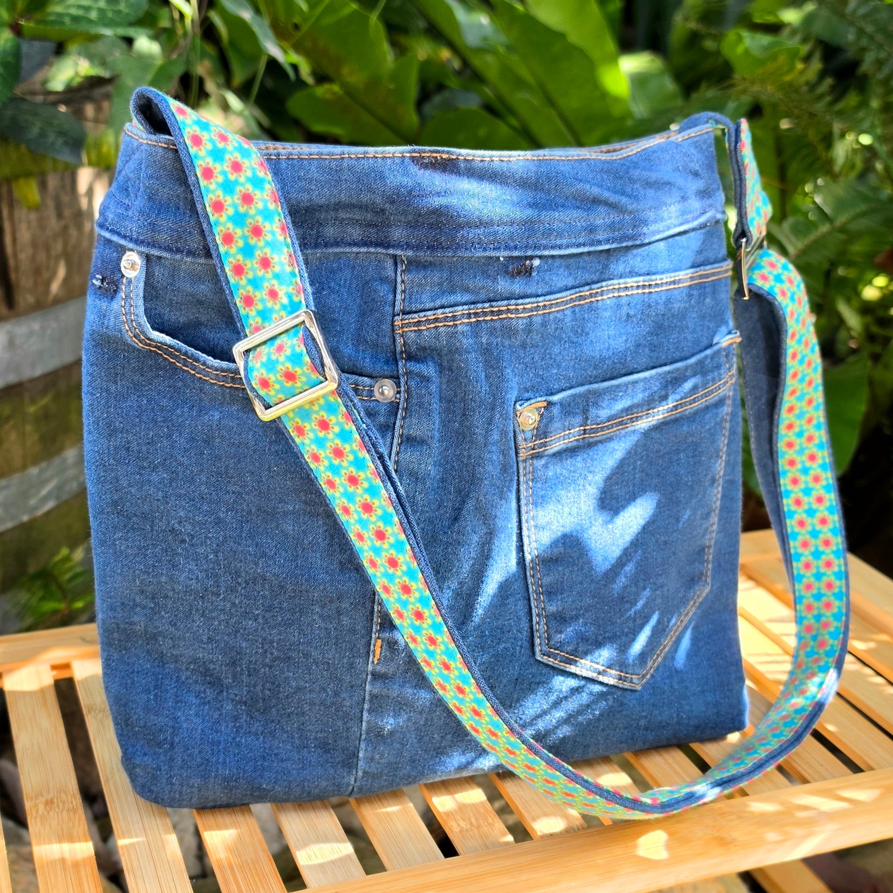 Upcycled Jeans Handbag Australia | Vintage Fabric