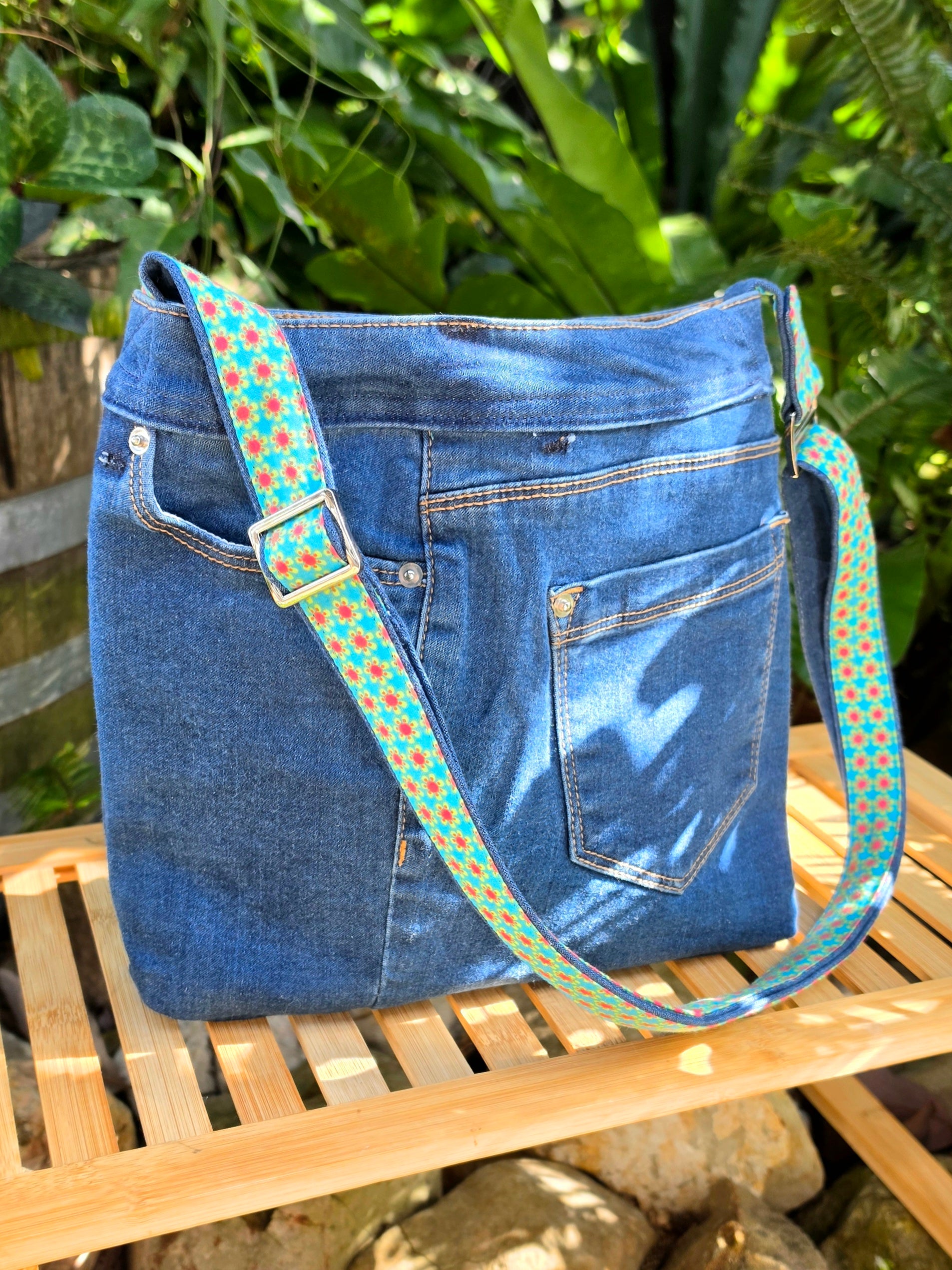 Upcycled Jeans Handbag Australia | Vintage Fabric
