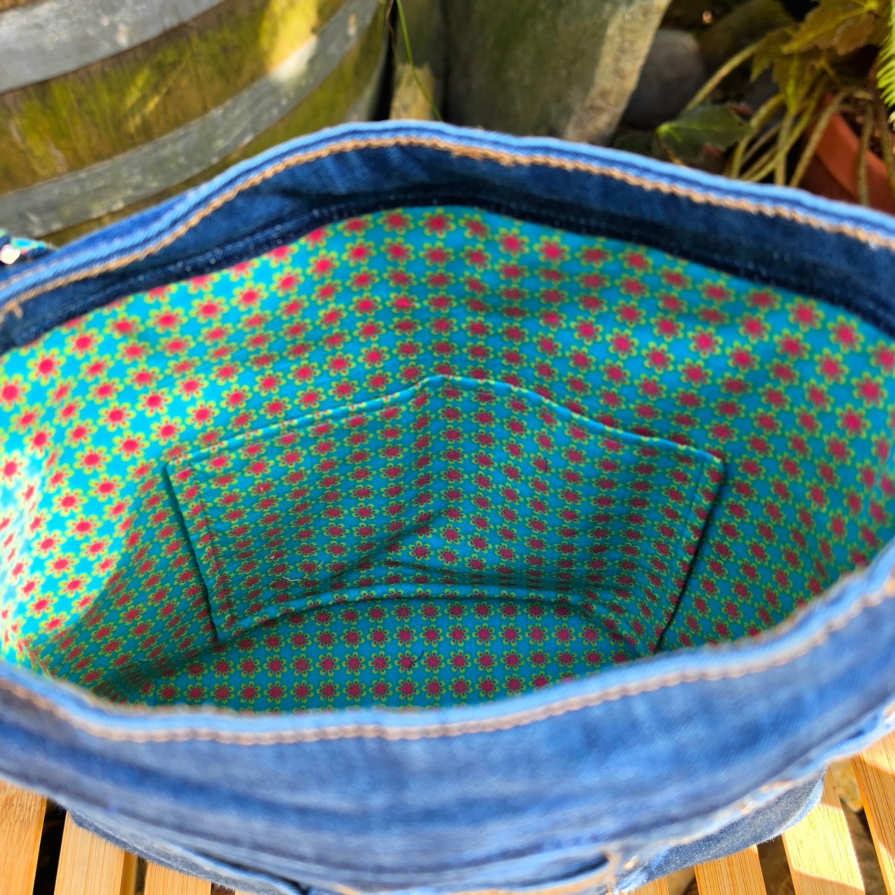 Upcycled Jeans Handbag Australia | Vintage Fabric