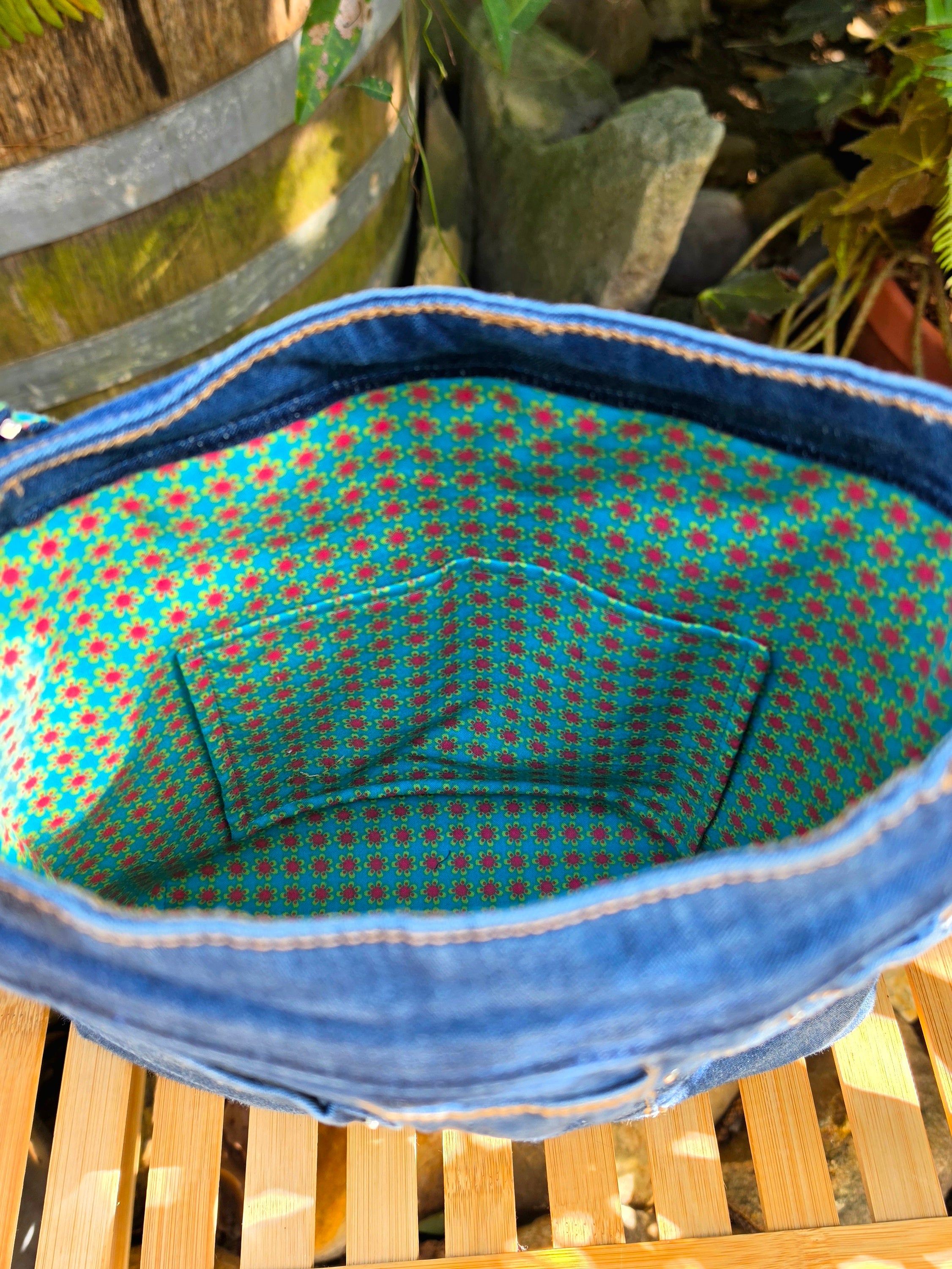 Upcycled Jeans Handbag Australia | Vintage Fabric