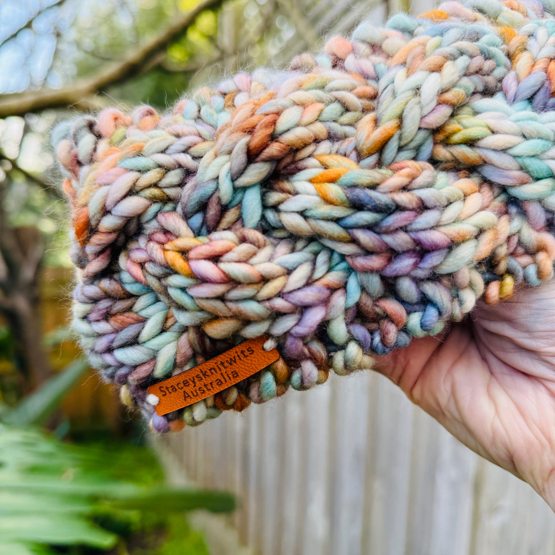 Hand Knitted Headband, Cable Merino Headband