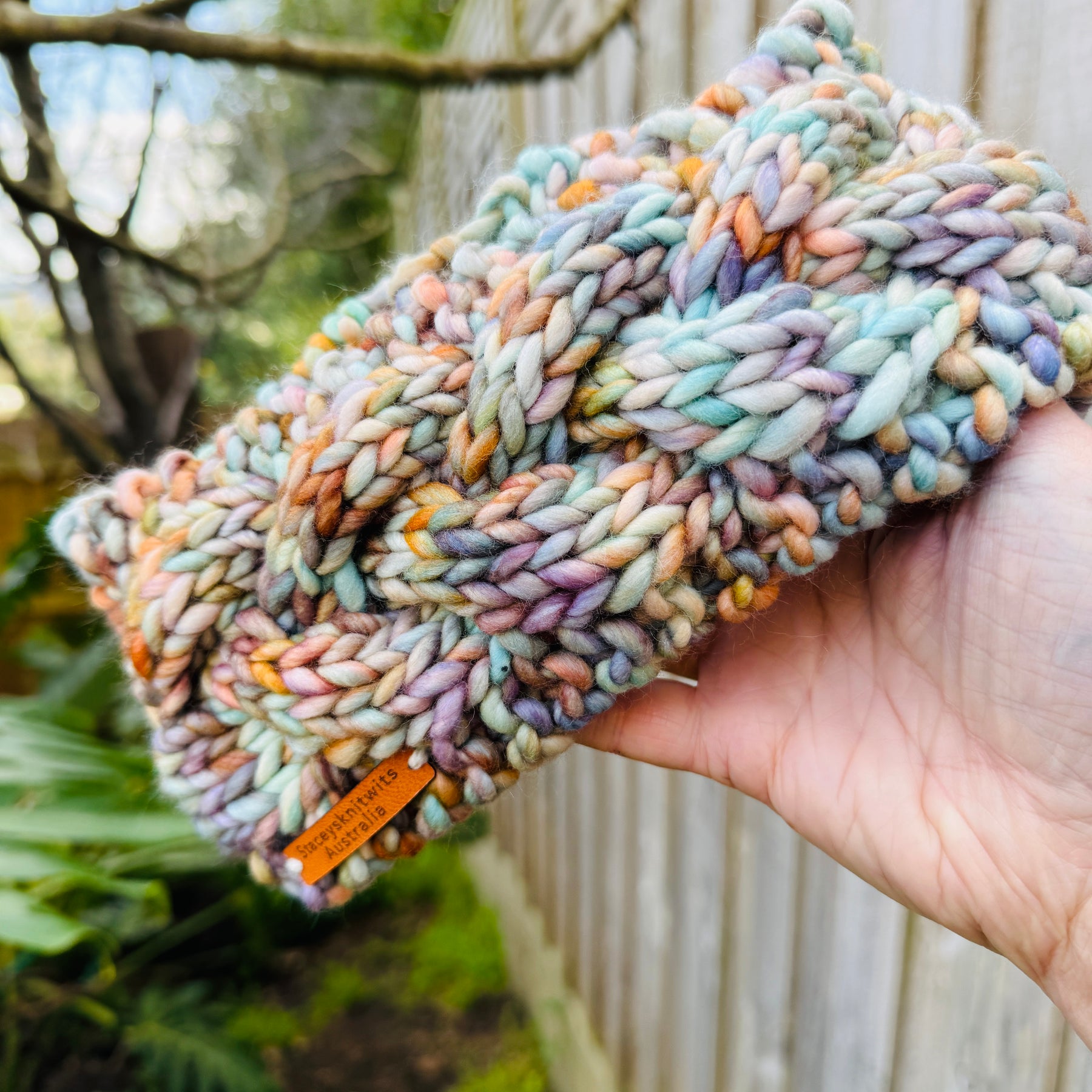 Hand Knitted Headband, Cable Merino Headband