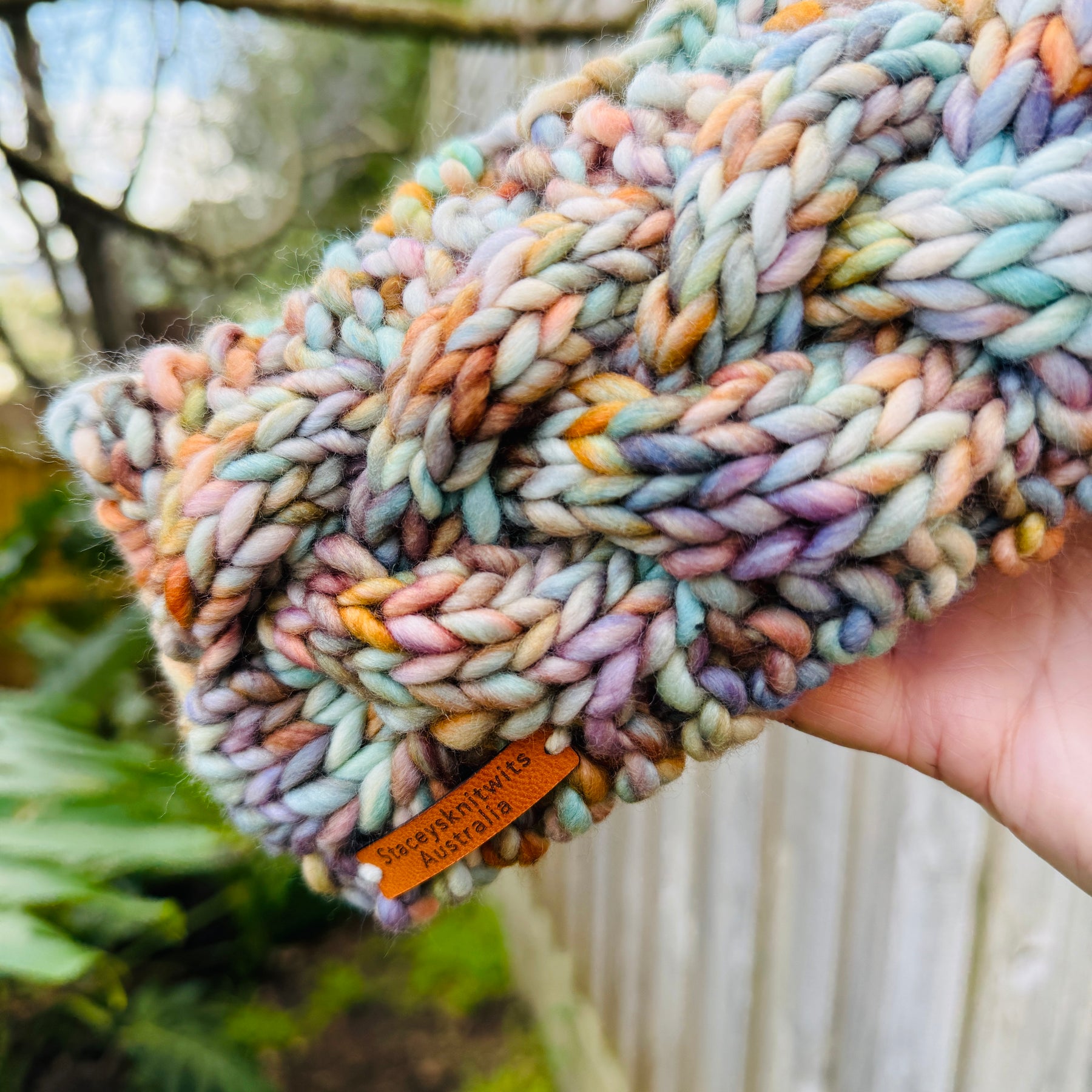 Hand Knitted Headband, Cable Merino Headband