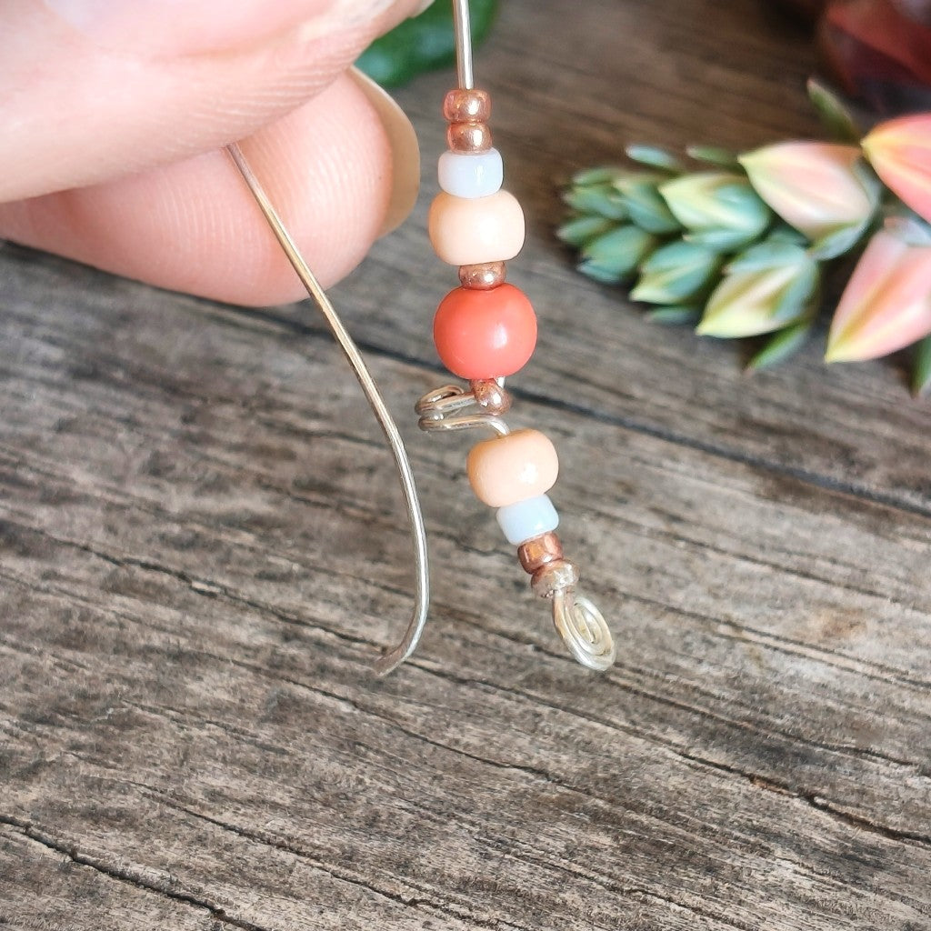 Got Heart earrings - copper or sterling silver