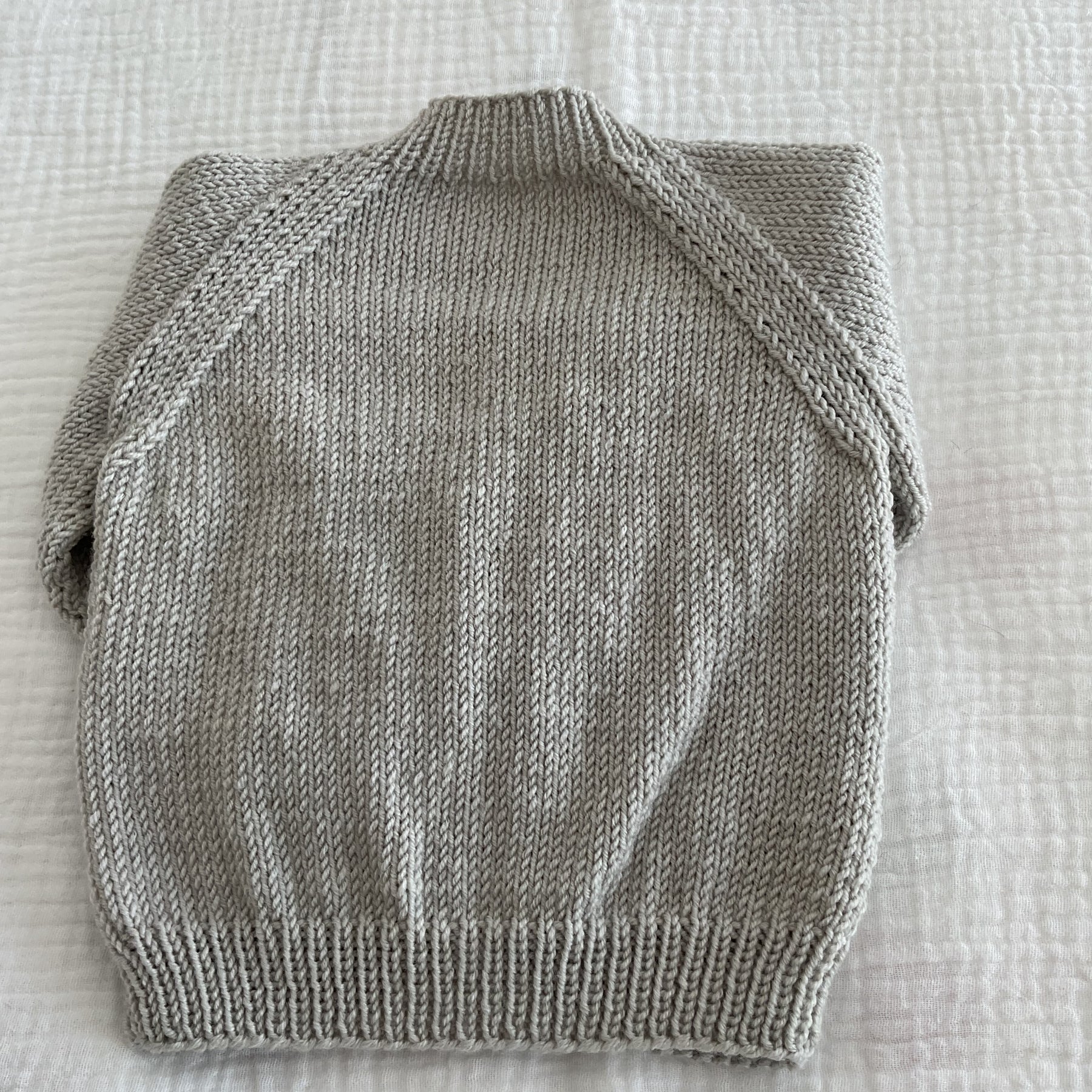 Tiny Grey Cardigan, Size 0-3 months