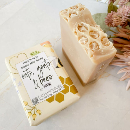 Oats Goats & Bees Handmade Soap, Goatsmilk Soap, Scented Soap