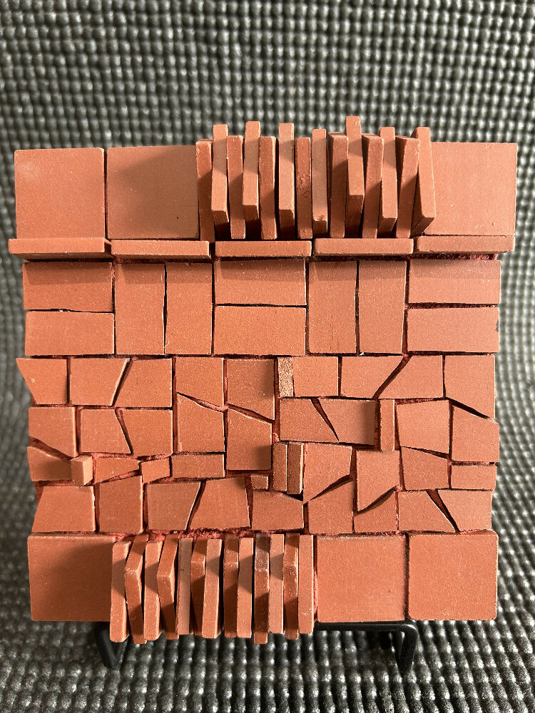 Unglazed Porcelain Mosaic Abstract Block