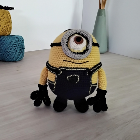 Minion Stuart - a crocheted toy