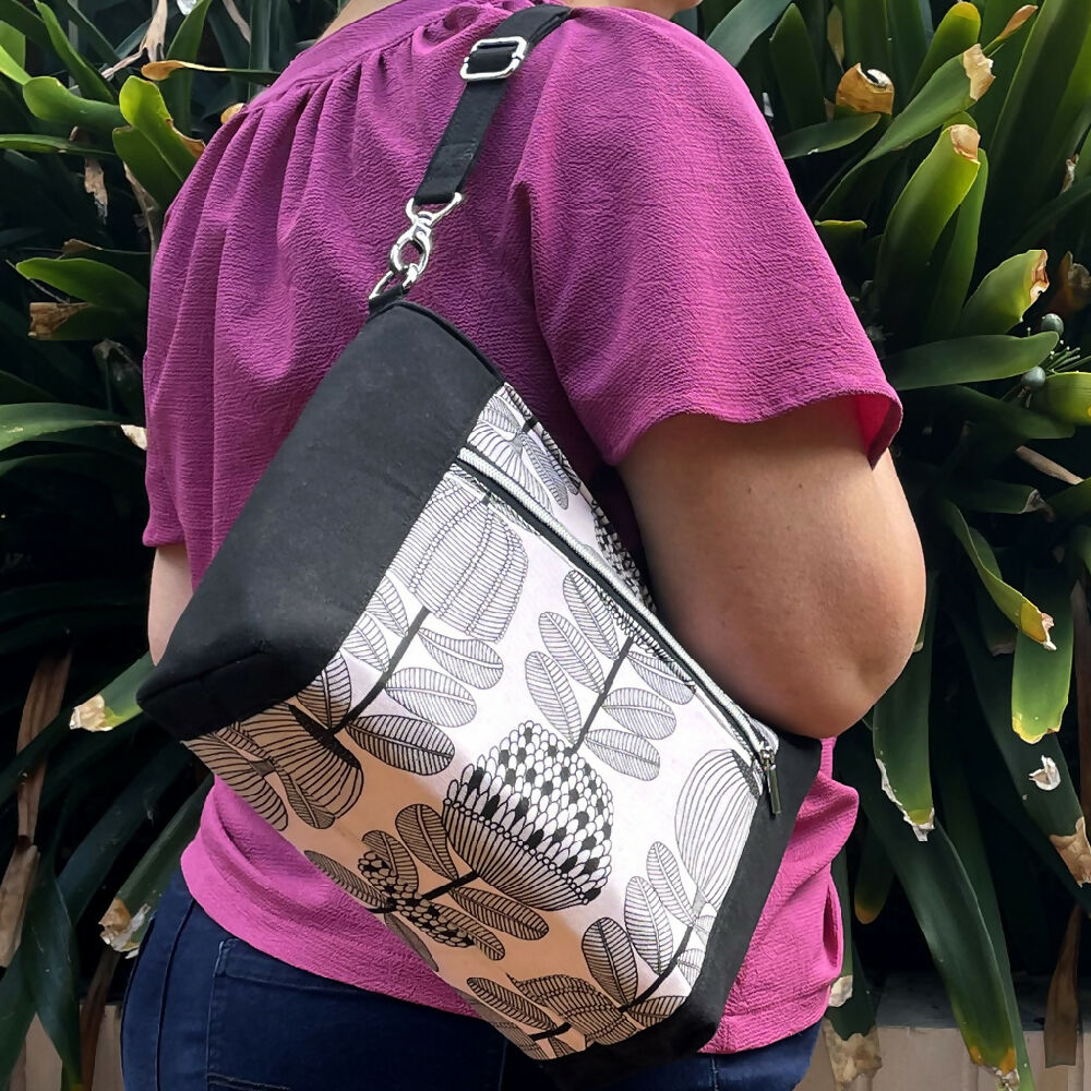 Australian-artist-handmade-bag-black-pink-crossbody-02