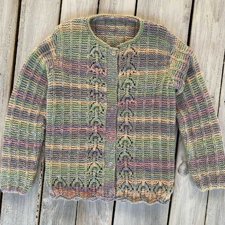 Child’s Knitted Cardigan multi coloured 6 to 7 years
