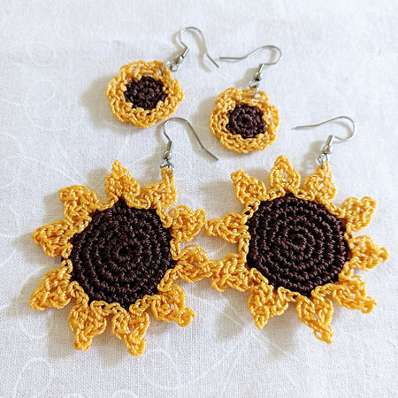 Sunflower Mother and Daughter Earrings