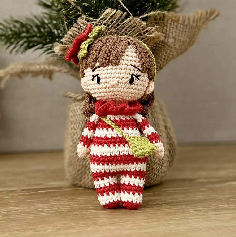 Flora Noel | Holiday | Crochet Doll | Christmas