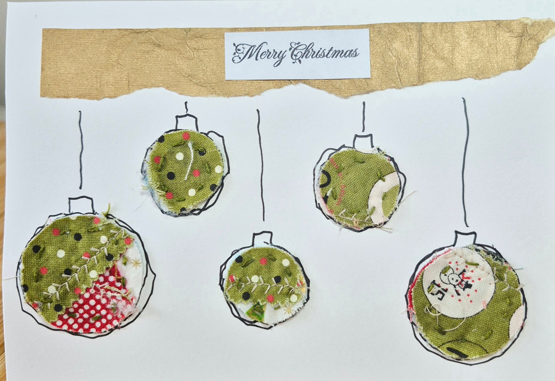 Exquisite Handmade Christmas Card Set - Pack of 3